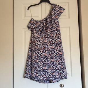 One Shoulder Patterned Dress NWOT